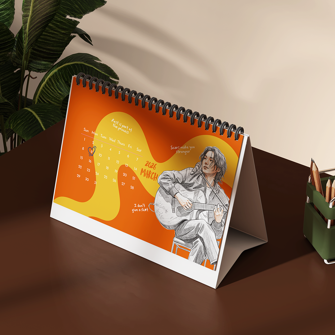 2026 BTS Desk Calendar