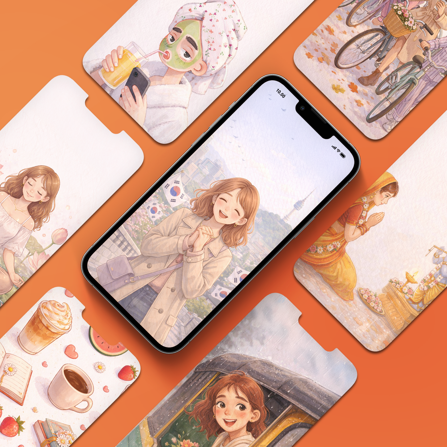 10 Soft Moments — Digital Wallpaper