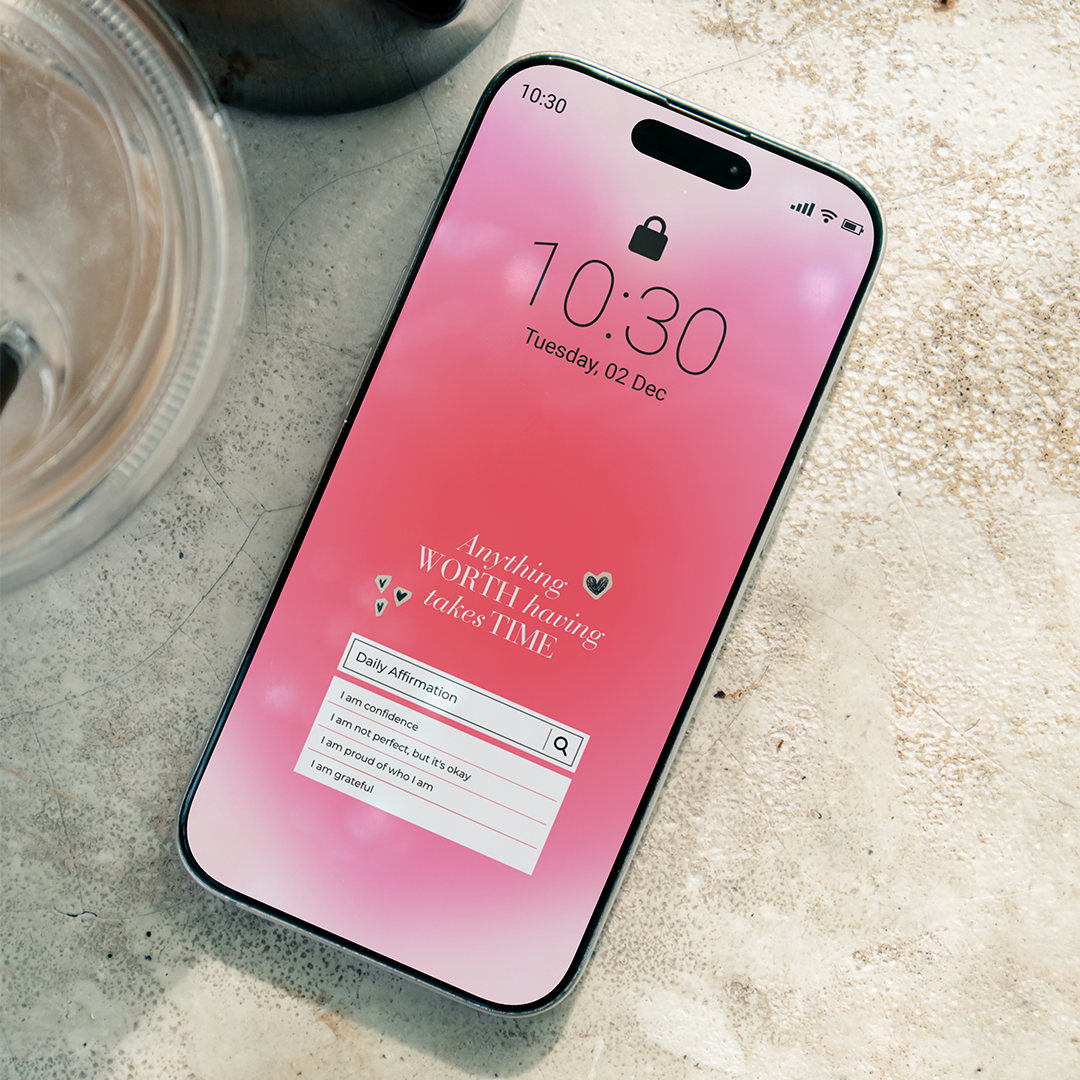 10 Digital Phone Wallpapers with Positive Affirmations