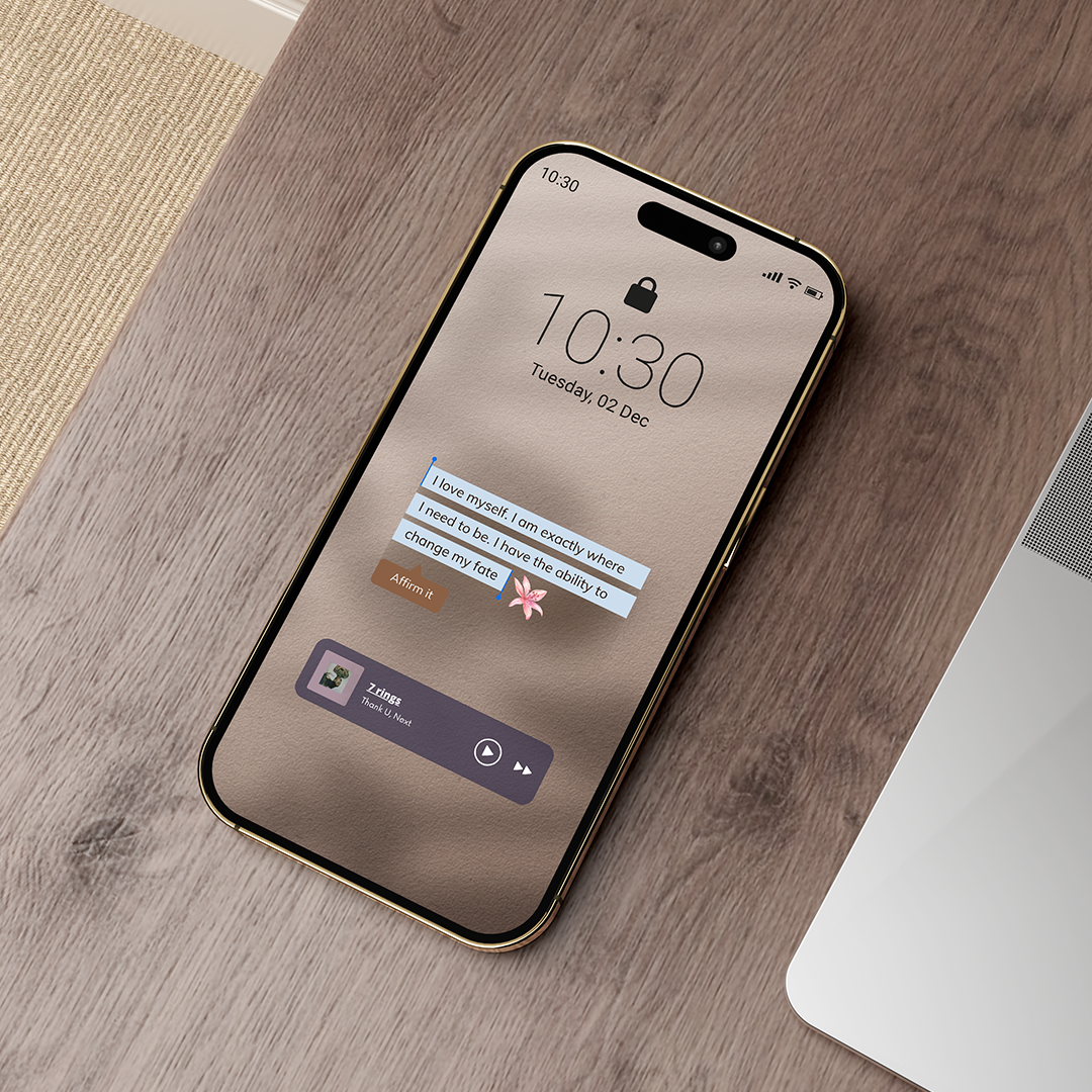 10 Digital Phone Wallpapers with Positive Affirmations