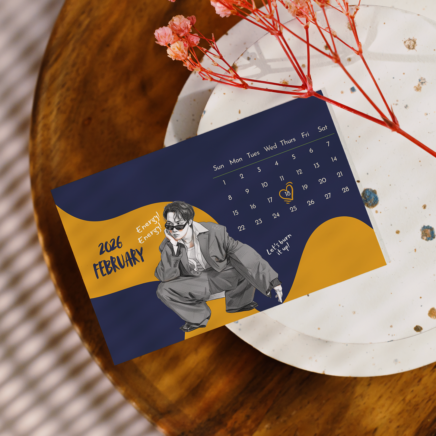 2026 BTS Mini Pocket Calendar