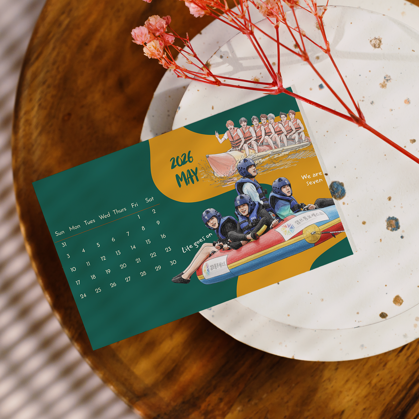 2026 BTS Mini Pocket Calendar