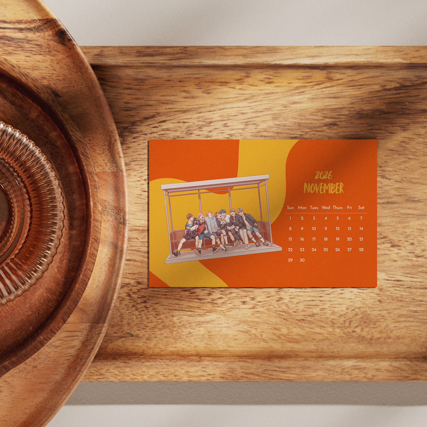 2026 BTS Mini Pocket Calendar