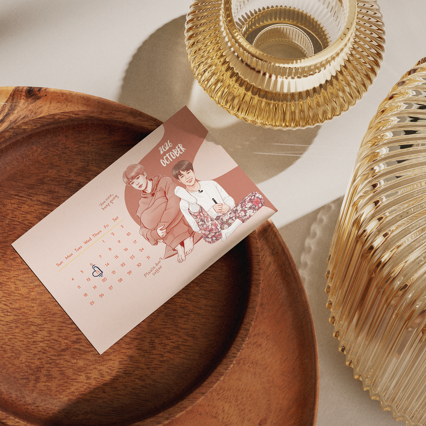 2026 BTS Mini Pocket Calendar