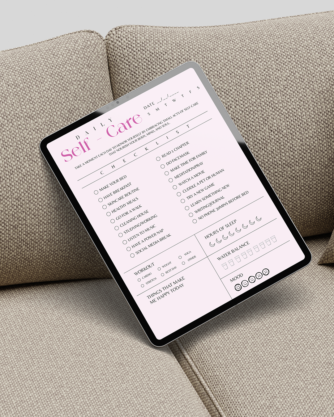 Your Daily Self-Care Planner