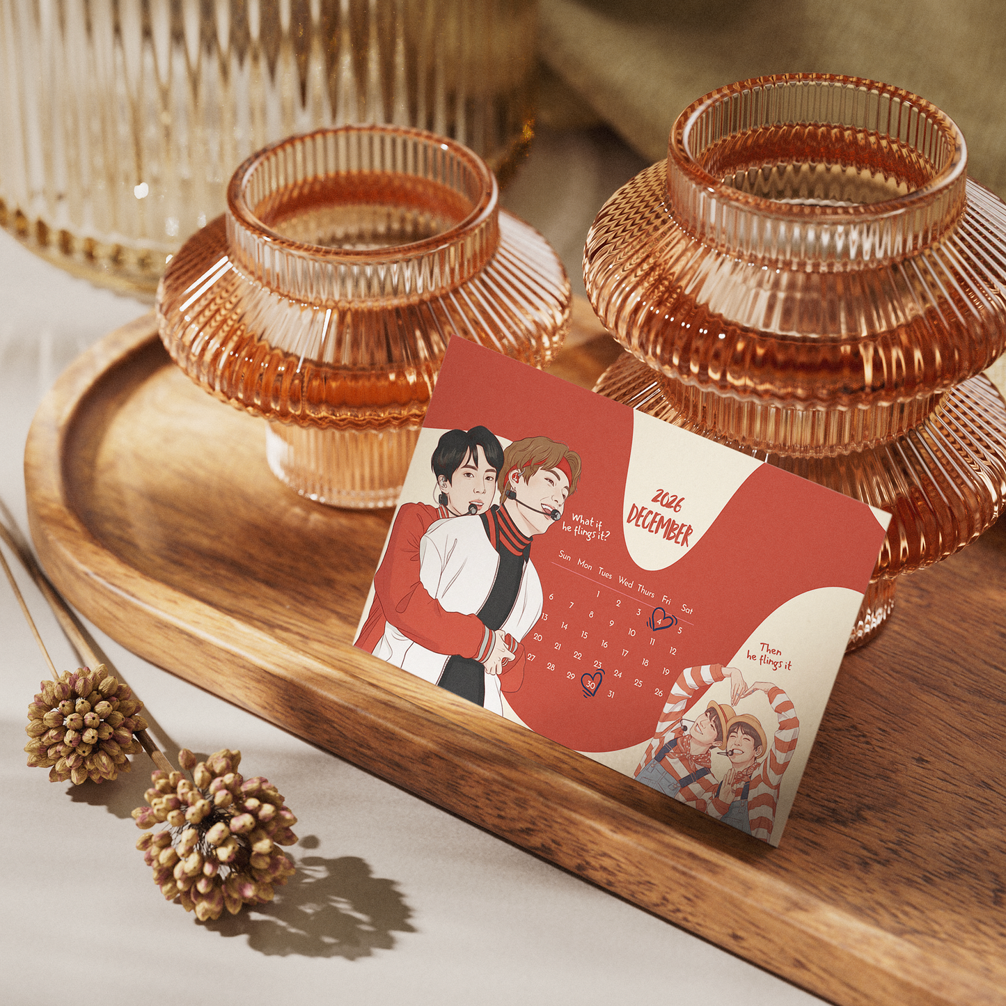 2026 BTS Mini Pocket Calendar